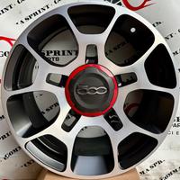 4 CERCHI IN LEGA ORIGINALI RAGGIO 16 FIAT 500
