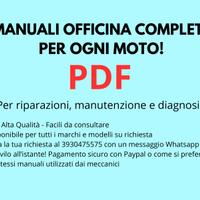 Manuale officina per la tua moto! Contattami