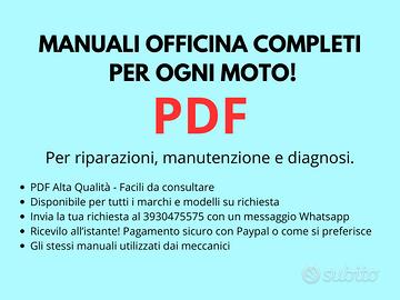 Manuale officina per la tua moto! Contattami