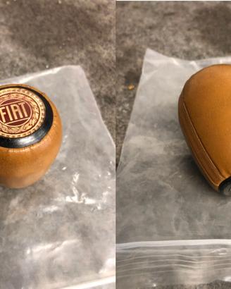 Pomello pelle leva cambio FIAT 500 F L R 126 epoca
