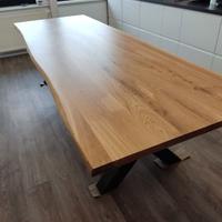 Piano top tavolo in massello di rovere 2400x900x40