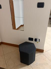 Pouf contenitore grigio ikea