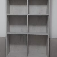 libreria grigio cemento