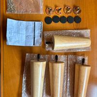 Set completo di gambe per mobili con istruzioni