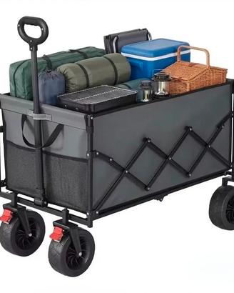 Carrello Campeggio, ROBUSTO, Ruote XL. NUOVO