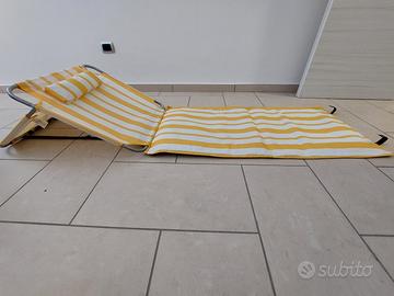 Coppia di Lettini/Stuoie con schienale