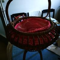 cestino da cucito vintage