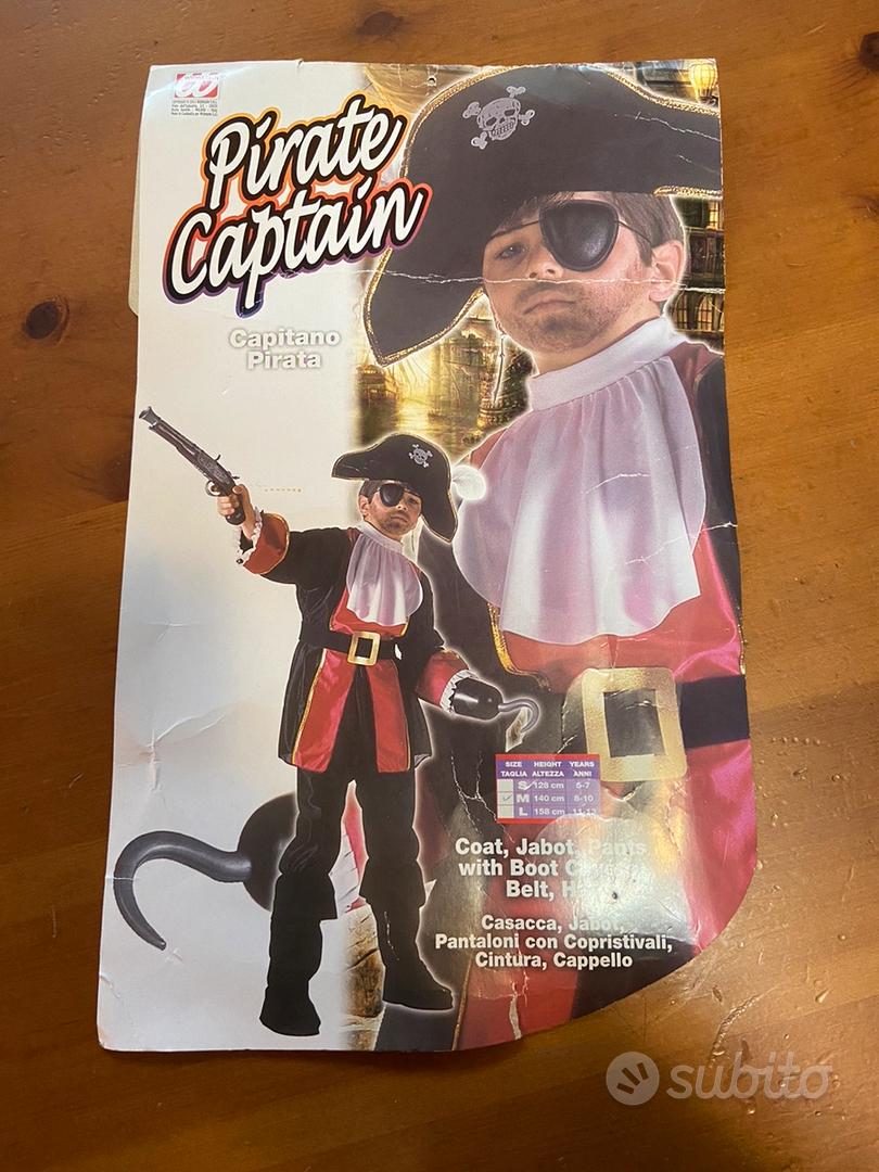 COSTUME CAPITANO PIRATA BAMBINA 8/10 ANNI