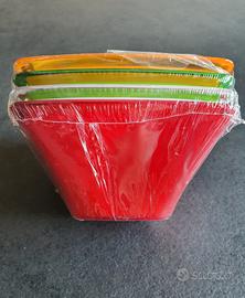 4 Pezzi Ciotole Quadrate 