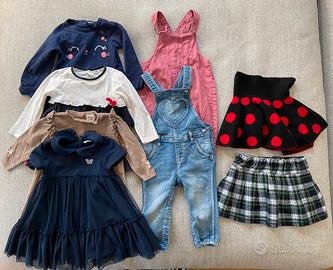 Set vestiti bambina taglia 80 cm