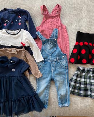 Set vestiti bambina taglia 80 cm