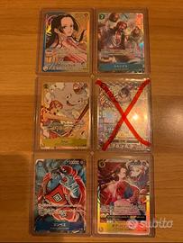 Carte one piece di vari set singole o in blocco.