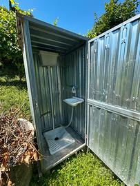 Bagno in lamiera zincata da esterno