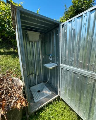 Bagno in lamiera zincata da esterno