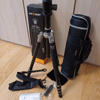 Treppiede fotografia K&F Concept KF-TM2534 e testa