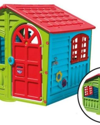 Casetta per Bambini da Giardino in Resina Plastica