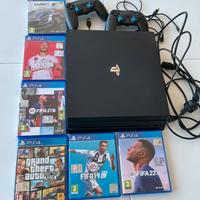 PS4 PRO+ 6 VIDEOGIOCHI +2 Controller non originali