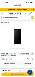 Frigorifero  Hisense 151 litri nero