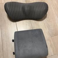 Coppia cuscino lombare per auto