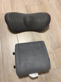 Coppia cuscino lombare per auto