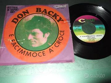 Don Backy - 45 giri - Clan Celentano - E Facimmoce