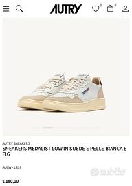 Autry scarpe unisex bianche nere 38