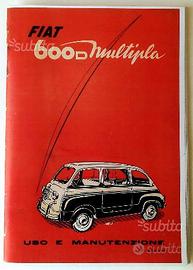 Manuale Uso e Manutenzione Fiat 600 D Multipla