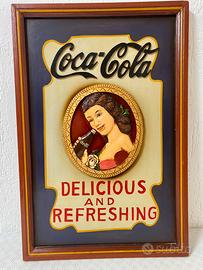Quadro  in rilievo  Coca Cola