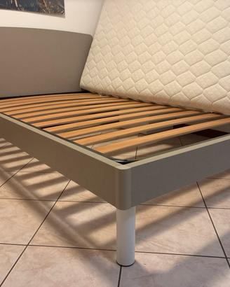 Letto con materasso 1 piazza e 1/2 (120cm)