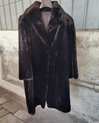 Pelliccia di castoro marrone scuro 