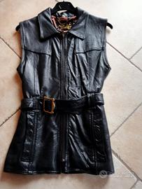 giacca gilet  pelle 