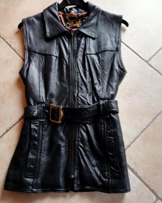 giacca gilet  pelle 