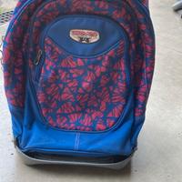 Trolley Zaino Seven Viola e rosa 