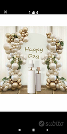 Arco in metallo per feste, compleanni,sposi