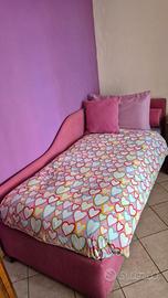 Cameretta in legno massello completa di letto