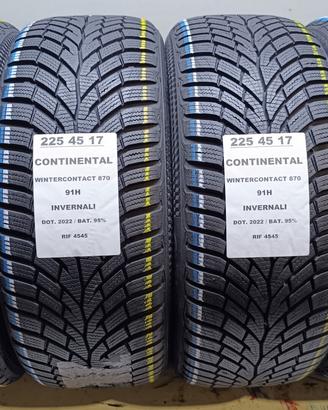 4 GOMME 225 45 17 CONTINENTAL INV RIF4545