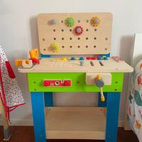 Banco da lavoro in legno per bambini - Cinecittà