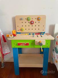 Banco da lavoro in legno per bambini - Cinecittà
