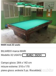 biliardo professionale da campionato MARI  SIENA 