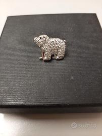 Swarovski spilla orsetto soci SCS