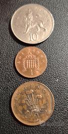 Monete Inglesi 3pz