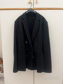 Giacca doppiopetto nera Imperial