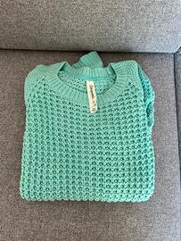 Maglione Aeropostale verde acqua