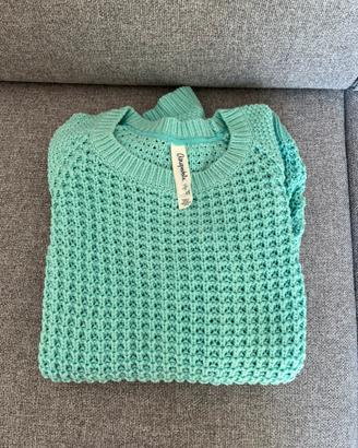 Maglione Aeropostale verde acqua