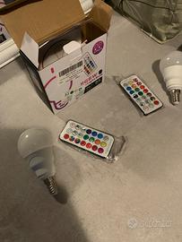 Lampadina led con telecomando