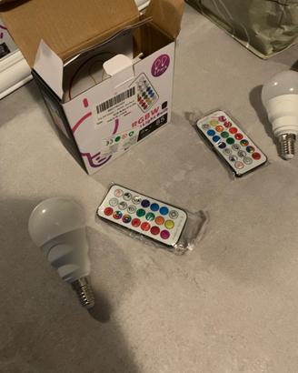 Lampadina led con telecomando