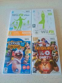 Lotto 4 Giochi Nintendo Wii Rayman Wii Fit