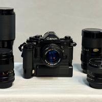 Canon A1 corredo analogico
