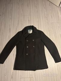 Caban / Peacoat camplin in lana marrone scuro - 46
