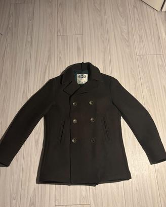 Caban / Peacoat camplin in lana marrone scuro - 46